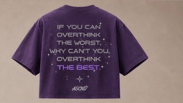 ASCND “OVERTHINK THE BEST.” TEE — ENERGY PURPLE